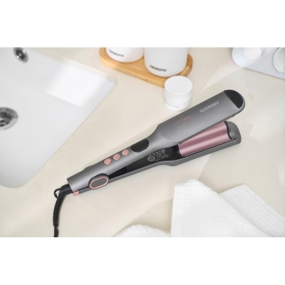 Плойка для завивки волосся Ardesto Pink Touch, 55Вт, 100-200C, кераміка, сірий+рожевий