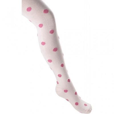 Колготки UCS SOCKS в горошок з люрексу (M0C0301-2051-11G-pink)