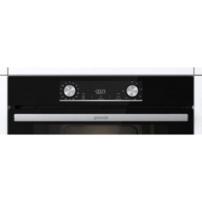 Духова шафа Gorenje електрична, 77л, A+, дисплей, ф-я без додавання жиру, чорний