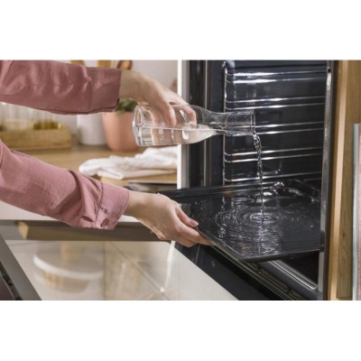 Духова шафа Gorenje електрична, 77л, A+, дисплей, ф-я без додавання жиру, чорний