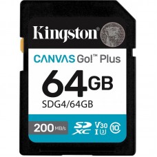 Карта пам'яті Kingston SD 64GB C10 UHS-I U3 V30 R200MB/s Карта пам'яті Kingston SD 64GB C10 UHS-I U3 V30 R200MB/s