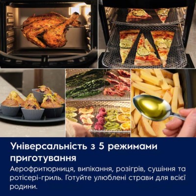 Мультипіч Electrolux 1800Вт, чаша-12л, сенсорне керування, 12 авто. програм, віконце, пластик, чорний Мультипіч Electrolux 1800Вт, чаша-12л, сенсорне керування, 12 авто. програм, віконце, пластик, чорний