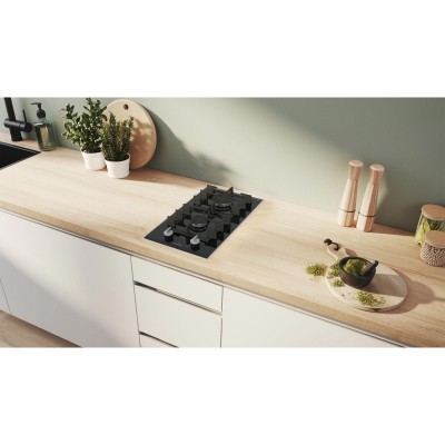 Варильна поверхня Bosch газова на склі, 30см, Доміно, чавун, чорний Варильна поверхня Bosch газова на склі, 30см, Доміно, чавун, чорний