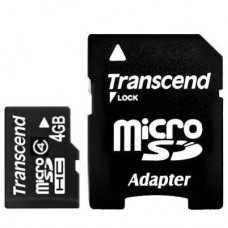 Карта пам'яті Transcend 4Gb microSDHC class 4 (TS4GUSDHC4) Карта пам'яті Transcend 4Gb microSDHC class 4 (TS4GUSDHC4)