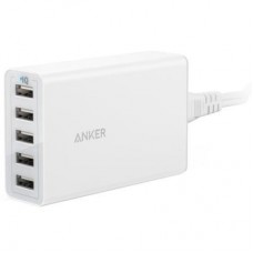 Зарядний пристрій Anker PowerPort 5 - 40W 5-port USB Power IQ V3 (White) (A2124L22) Зарядний пристрій Anker PowerPort 5 - 40W 5-port USB Power IQ V3 (White) (A2124L22)