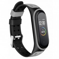 Ремінець до фітнес браслета BeCover Colour Style для Xiaomi Mi Smart Band 5 Black-Gray (705155) Ремінець до фітнес браслета BeCover Colour Style для Xiaomi Mi Smart Band 5 Black-Gray (705155)