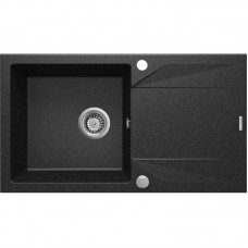 Мийка кухонна Deante Evora, граніт, прямокутник, з крилом, 780х440х193мм, чаша - 1, накладна, графіт Мийка кухонна Deante Evora, граніт, прямокутник, з крилом, 780х440х193мм, чаша - 1, накладна, графіт