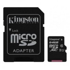 Карта пам'яті Kingston 64GB microSDXC class 10 UHS-I Canvas Select (SDCS/64GB) Карта пам'яті Kingston 64GB microSDXC class 10 UHS-I Canvas Select (SDCS/64GB)