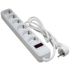 Мережевий фільтр живлення PATRON 3m (SP-1063W), 6 розеток White (EXT-PN-SP-1063W) Мережевий фільтр живлення PATRON 3m (SP-1063W), 6 розеток White (EXT-PN-SP-1063W)