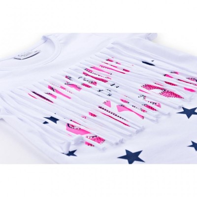 Набір дитячого одягу Breeze футболка із зірочками з шортами (9036-104G-white)