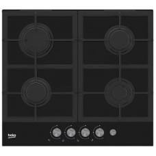 Вбудовувана газова поверхня Beko HILG64235S - Ш-60см./4 конфорки/чавунні решітки/чорне скло Вбудовувана газова поверхня Beko HILG64235S - Ш-60см./4 конфорки/чавунні решітки/чорне скло