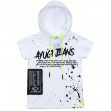 Кофта A-Yugi з капюшоном (7013-140B-white) Кофта A-Yugi з капюшоном (7013-140B-white)