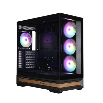 Корпус Zalman P40 NAMU без БЖ, 2xUSB3.0, 1x Type C, 3x120мм ARGB Reverse,  1x120мм ARGB, VGA 420мм, LCS ready, TG Side/Front Panel, ATX, чорний