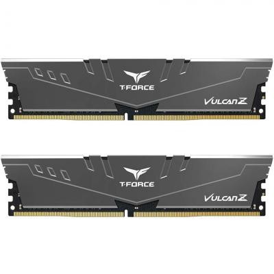 Модуль памяти для компьютера DDR4 8GB (2x8GB) 2666 MHz T-Force Vulcan Z Gray Team (TLZGD48G2666HC18HDC01)