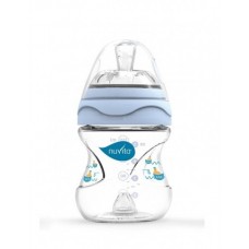 Пляшка для годування Nuvita Mimic 150 мл 0м+ Антиколікова, блакитна NV6010Blue