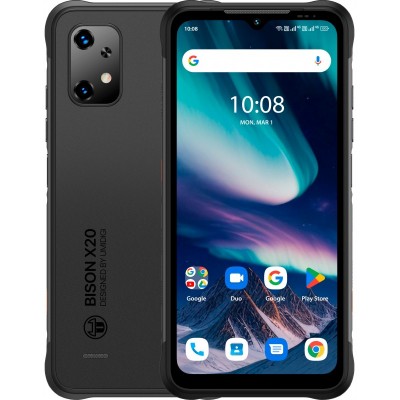 Смартфон UMIDIGI BISON X20 NFC 6.53&quot; 6/128ГБ, 2SIM, 6000мА·год, чорний