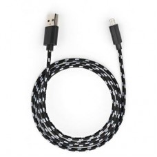 Дата кабель USB 2.0 AM to Micro 5P 2color nylon 1m black Vinga (VCPDCMBN31BK) Дата кабель USB 2.0 AM to Micro 5P 2color nylon 1m black Vinga (VCPDCMBN31BK)