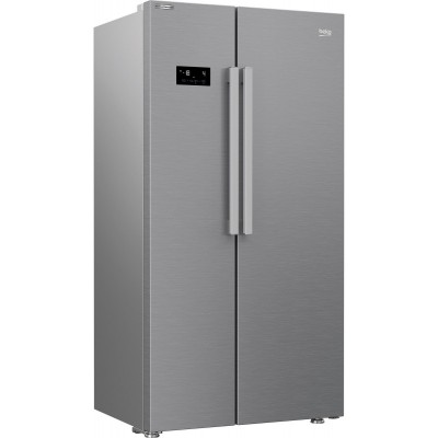 Холодильник Beko SBS, 179x91x71, xолод.відд.-368л, мороз.відд.-190л, 2дв., A+, NF, дисплей, нерж