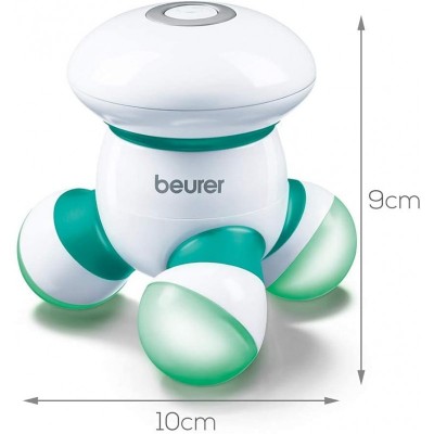 Масажер Beurer для тіла, ААА в комплекті, 0.2кг, біло-зелений