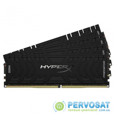 Модуль памяти для компьютера DDR4 128GB (4x32GB) 3600 MHz HyperX Predator Black HyperX (Kingston Fury) (HX436C18PB3K4/128)