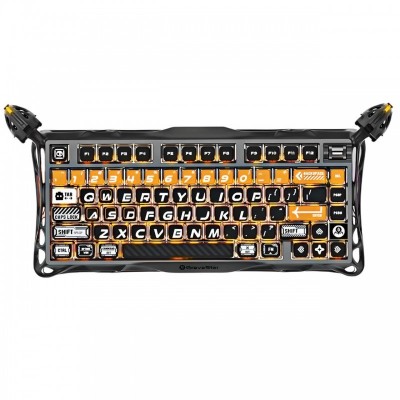 Клавіатура механічна GravaStar Mercury K1 Pro 80keys, GravaStar x Kailh Speedy Mint, BT/WL/USB, CyberFlare