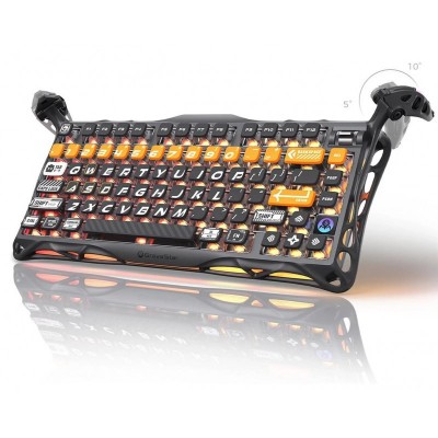 Клавіатура механічна GravaStar Mercury K1 Pro 80keys, GravaStar x Kailh Speedy Mint, BT/WL/USB, CyberFlare