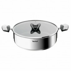 Сотейник Tefal Excellence+, з кришкою, 26см, нержавіюча сталь, скло, бакеліт, чорний