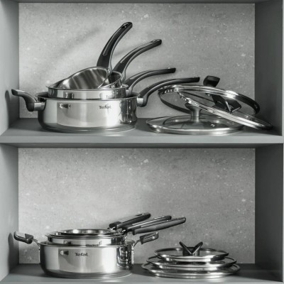 Сотейник Tefal Excellence+, з кришкою, 26см, нержавіюча сталь, скло, бакеліт, чорний Сотейник Tefal Excellence+, з кришкою, 26см, нержавіюча сталь, скло, бакеліт, чорний