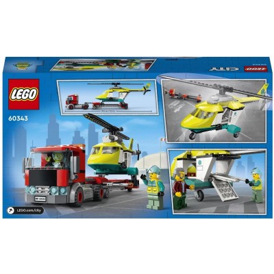 Конструктор LEGO City Перевезення рятувального гелікоптера