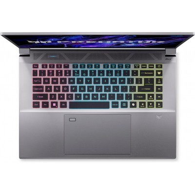 Ноутбук Acer Predator Triton Neo 16 PTN16-51 16&quot; 3.2K WQXGA, Intel U9-185H, 32GB, F1TB+F1TB, NVD4070-8, Lin, сріблястий