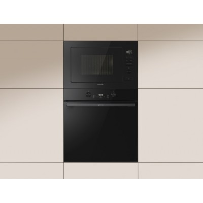 Мікрохвильова піч Gorenje вбудовувана, 25л, електр. управл., 900Вт, гриль, дисплей, чорний