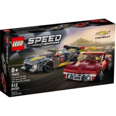 Конструктор LEGO Speed Champions Chevrolet Corvette C8.R Race Car and 1968 Chevrolet Corvette 76903 Конструктор LEGO Speed Champions Chevrolet Corvette C8.R Race Car and 1968 Chevrolet Corvette 76903