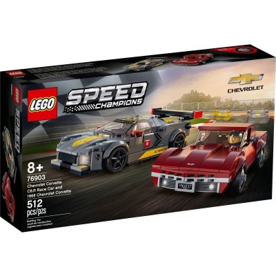 Конструктор LEGO Speed Champions Chevrolet Corvette C8.R Race Car and 1968 Chevrolet Corvette 76903