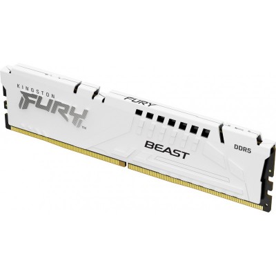 Пам'ять ПК Kingston DDR5 16GB 5200 FURY Beast EXPO Білий
