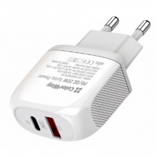 Зарядний пристрій ColorWay Type-C PD + USB QC3.0 20W white (CW-CHS024QPD-WT) Зарядний пристрій ColorWay Type-C PD + USB QC3.0 20W white (CW-CHS024QPD-WT)