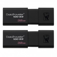 USB флеш накопичувач Kingston 2x32GB DataTraveler 100 G3 USB 3.1 (DT100G3/32GB-2P) USB флеш накопичувач Kingston 2x32GB DataTraveler 100 G3 USB 3.1 (DT100G3/32GB-2P)