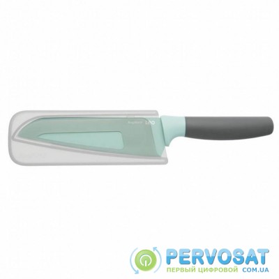 Кухонный нож BergHOFF Leo Santoku с покрытием 170 мм в чехле Mint (3950109)