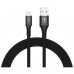 Дата кабель USB 2.0 AM to Micro 5P 1.0m Jagger T-M814 Black T-PHOX (T-M814 black)