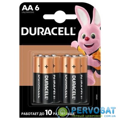 Батарейка Duracell AA MN1500 LR06 * 6 (5007757)