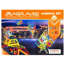 Конструктор Magplayer магнітний набір 72ел Конструктор Magplayer магнітний набір 72ел