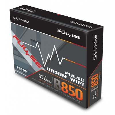 SAPPHIRE Motherboard PULSE B850M WIFI sAM5 B850 4xDDR5 M.2 HDMI DP WiFi BT mATX SAPPHIRE Motherboard PULSE B850M WIFI sAM5 B850 4xDDR5 M.2 HDMI DP WiFi BT mATX