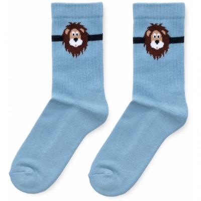 Носки Bross с махровой ступней со львом (23469-1B-blue)