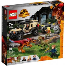 Конструктор LEGO Jurassic World Перевезення пірораптора та дилофозавра Конструктор LEGO Jurassic World Перевезення пірораптора та дилофозавра