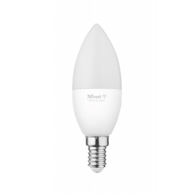Лампа розумна Trust E14 470 Lumen, 1800-6500k, RGBCW, білий