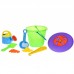 Same Toy Набор для игры с песком с Летающей тарелкой (зеленое ведро) (8 шт.)