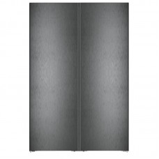 Холодильник Liebherr SBS, 185.5x119.4х67.5, холод.відд.-398л, мороз.відд.-271л, 2дв., A++, NF, диспл внутр., чорний