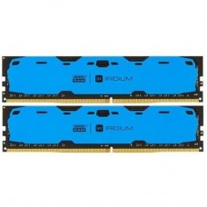 Модуль пам'яті для комп'ютера DDR4 16GB (2x8GB) 2400 MHz Iridium Blue GOODRAM (IR-B2400D464L15S/16GDC) Модуль пам'яті для комп'ютера DDR4 16GB (2x8GB) 2400 MHz Iridium Blue GOODRAM (IR-B2400D464L15S/16GDC)