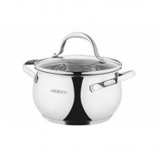 Каструля Ardesto Gemini Vittoria, скляна кришка, 2,2 л, нержавеющая сталь Каструля Ardesto Gemini Vittoria, скляна кришка, 2,2 л, нержавеющая сталь