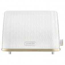 Тостер Sencor 930Вт, підігрів, розморожування, пластик, біло-золотий Тостер Sencor 930Вт, підігрів, розморожування, пластик, біло-золотий