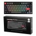 Клавіатура механічна Lemokey  P1 Pro 84Key, Keychron Super Banana, WL/BT/USB-A, QMK/VIA, Hot-Swap, EN/UKR, RGB,  Knob, Carbon Black